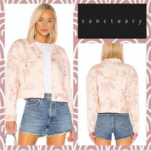 ⭐️NWT MSRP $139 Sanctuary Retro Jacket in Washed Garden Girl Size Large